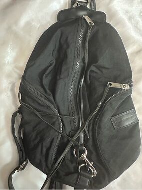 Rebecca Minkoff Women's Nylon Julian Backpack, Black,